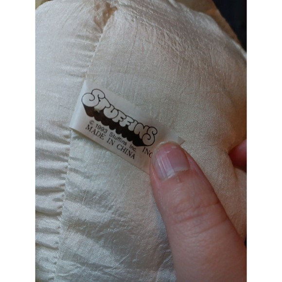 VTG Stuffins Angel Plush 1993 Christian Sitting Doll Girl Blonde Stuffed Animal - Picture 3 of 5